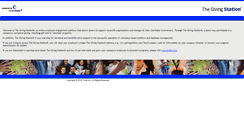 Desktop Screenshot of givingstation.com